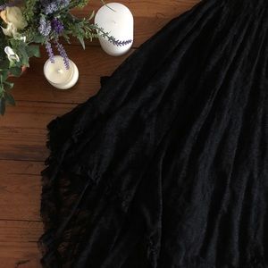 Black all lace free people dress